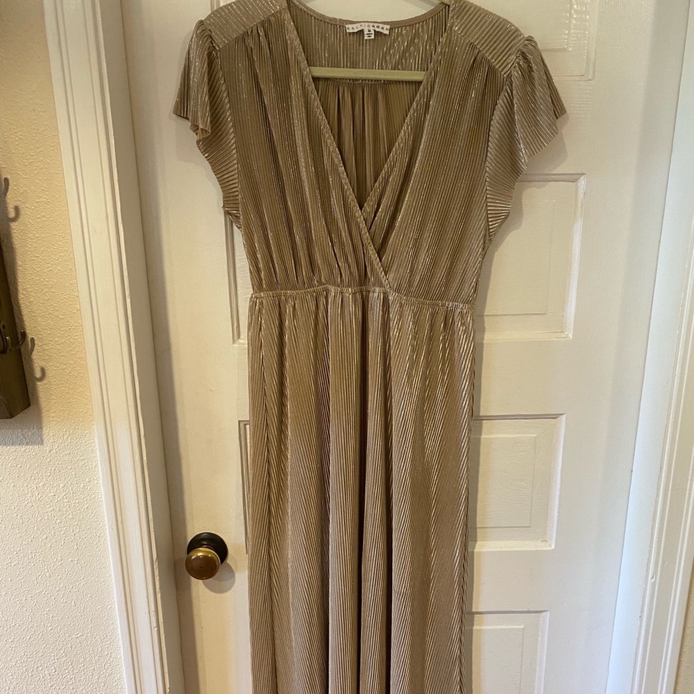 BALTIC BORN - Gold Grecian Dress